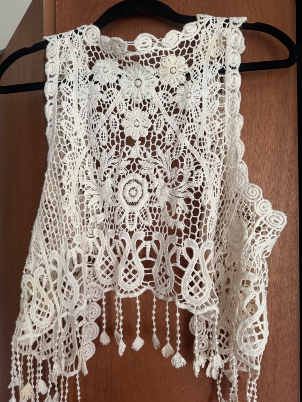 Boho Crochet Vest - Picture 3 of 3